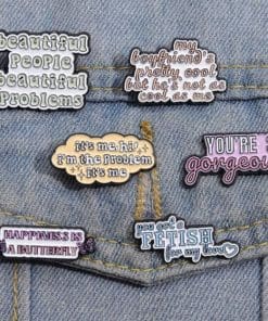 Alternative view of Lana Del Rey 'Happiness is a Butterfly' Enamel Pin