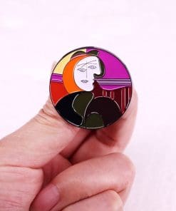 Alternative view of Pablo Picasso Biography 'Life and Work' Enamel Pin