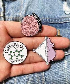 Alternative view of Math 'Coordinate the Axis | Set of 2' Enamel Pin