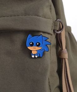 Alternative view of TBH Creature 'Yippee Dog | Sonic Mask' Enamel Pin