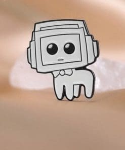 Alternative view of TBH Creature 'Yippee Dog | Box Face' Enamel Pin