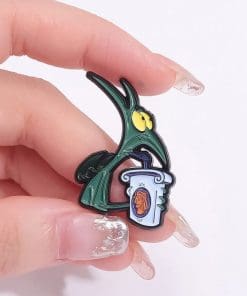 Alternative view of Hercules 'Panic | Drinking Soda' Enamel Pin