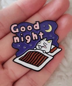 Alternative view of Doko Demo Issyo 'Good Night Toro' Enamel Pin