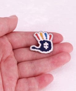 High Five 'Autistic Care' Enamel Pin - Image 3