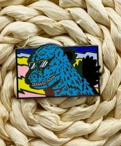 Alternative view of Godzilla 'Cool Monster' Enamel Pin