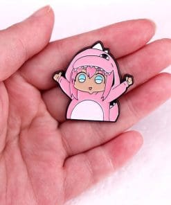 Alternative view of Bocchi the Rock! 'Hitori Dino Chibi' Enamel Pin