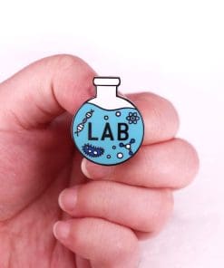 Chemical Flask 'Lab Strands' Enamel Pin - Image 3