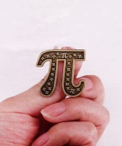 Alternative view of π (Pi) 'Ratio of Circumference to Diameter' Enamel Pin