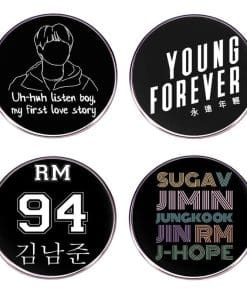 Alternative view of BTS 'Suga | Uh Huh Listen Boy My First Love Story' Enamel Pin