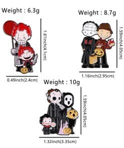 Trick or Treat 'Hellraiser & Freddy Krueger' Enamel Pin - Image 4