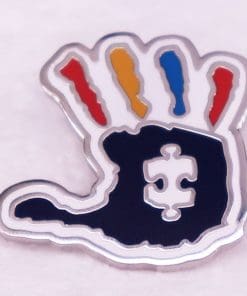 High Five 'Autistic Care' Enamel Pin - Image 5