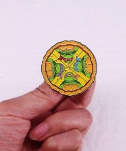 Alternative view of Teenage Mutant Ninja Turtles ‘Pizza | Ninja Slice’ Enamel Pin