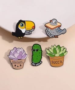 Alternative view of Toucan 'Tou Can Do It' Enamel Pin