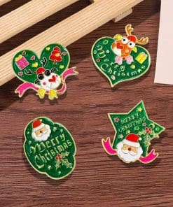 Christmas Decor 'Lovely Elk' Enamel Pin - Image 3