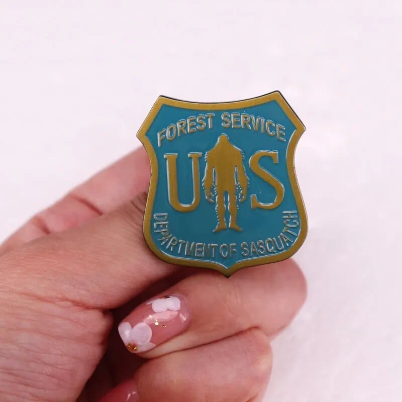 Bigfoot 'Forest Service | Department of Sasquatch' Enamel Pin - Image 2