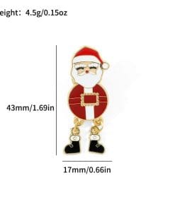 Christmas 'Santa Claus | Chain feet' Enamel Pin - Image 4
