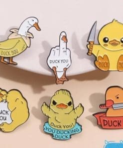 Duck You 'Duck Finger'  Enamel Pin - Image 4