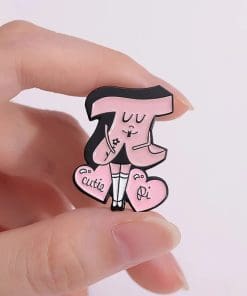 Alternative view of Math Symbol 'Cute Pi' Enamel Pin