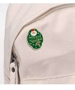 Alternative view of Christmas Decor 'Santa Claus | Merry Christmas' Enamel Pin