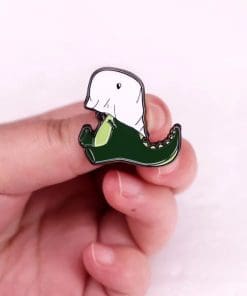 Alternative view of Dinosaur ' Hide Me' Enamel Pin