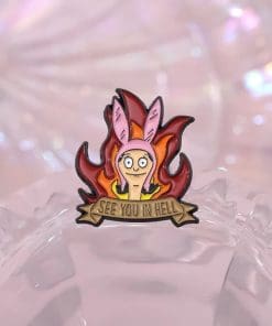 Alternative view of Bob's Burgers 'Louise | See You in Hell' Enamel Pin