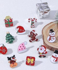 Alternative view of Reindeer 'Rudolf' Enamel Pin