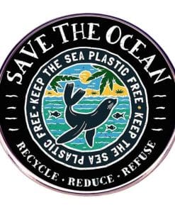 Save the Ocean 'Seal | Keep the Sea Plastic Free' Enamel Pin