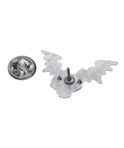 Christmas 'Red Skull Berries and Bat Leaves' Enamel Pin - Image 5
