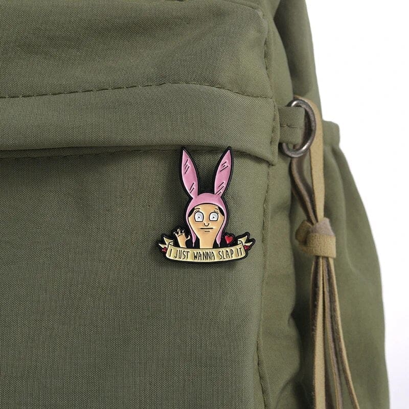 Bob's Burgers 'Louise | I Just Wanna Slap It' Enamel Pin - Image 2