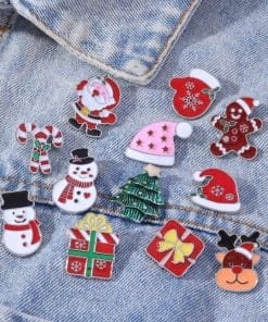 Alternative view of Snowman 'Happy Smile' Enamel Pin