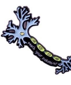 Neuron Cells 'Reach Your Potential' Enamel Pin