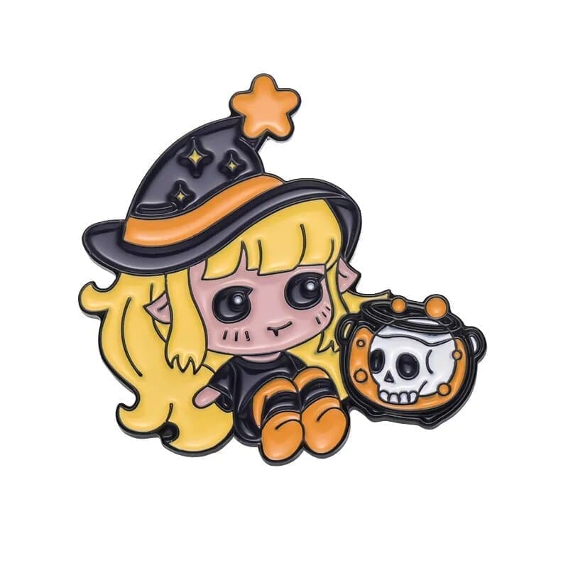Magical Girl ‘Trick or Treat Witch’ Enamel Pin – Distinct Pins