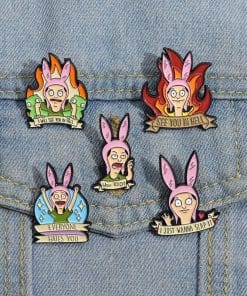 Bob's Burgers 'Louise | Everyone Hates You' Enamel Pin - Image 4