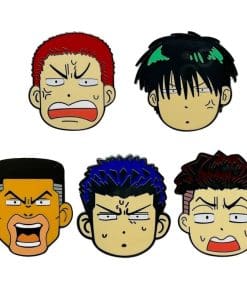 Alternative view of Slam Dunk 'Rukawa Head' Enamel Pin