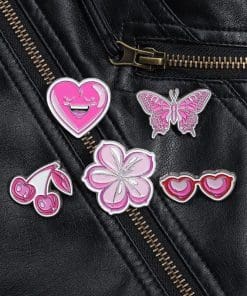 Alternative view of Pink Butterfly Enamel Pin
