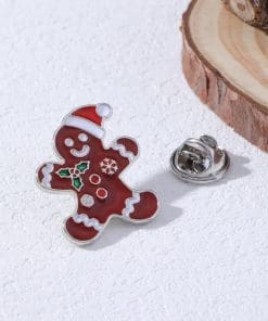 Alternative view of Gingerbread 'Holiday Cookie' Enamel Pin