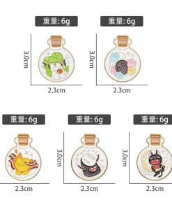 Alternative view of Ghibli in a Jar | Set of 5 Enamel Pin