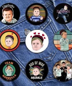 Alternative view of Hasbik 'Hasbulla | Russian Kid'  Enamel Pin
