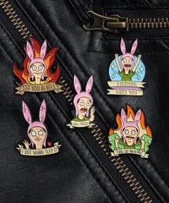 Alternative view of Bob's Burgers 'Louise | You Idiot' Enamel Pin