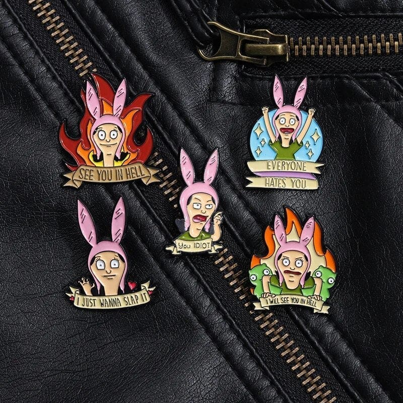 Bob's Burgers 'Louise | See You in Hell' Enamel Pin - Image 3