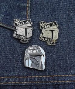 Alternative view of The Mandalorian ‘This is The Way | Gold Helmet’ Enamel Pin