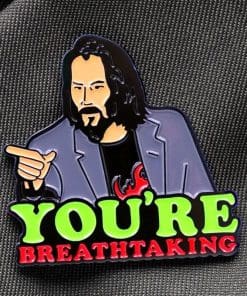 Alternative view of John Wick 'You're Breathtaking' Enamel Pin