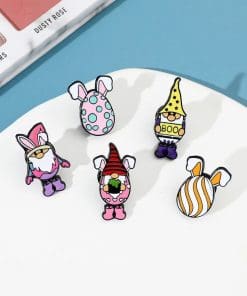 Alternative view of Easter Egg 'Set of 5 Painted Eggs' Enamel Pin