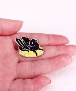 Alternative view of Black Dragon 'Coin Hoarder' Enamel Pin