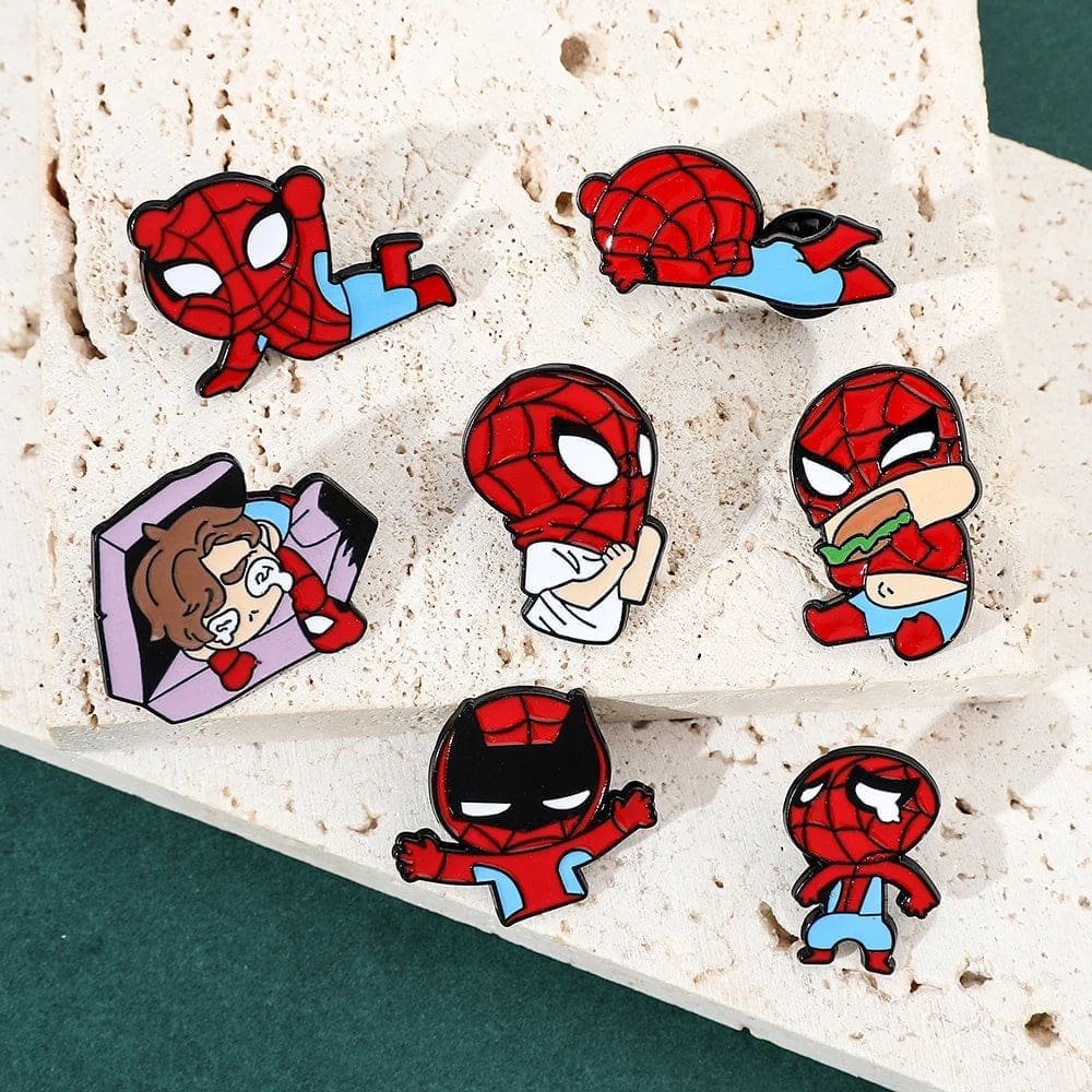 Spider-Man 'Batman Mask' Enamel Pin - Image 2