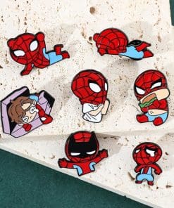 Alternative view of Spider-Man 'Fight Me' Enamel Pin