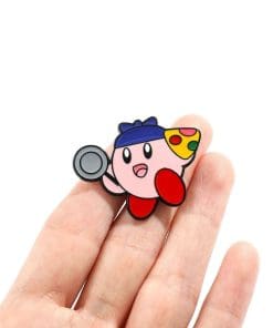 Alternative view of Kirby 'Pan Pizza' Enamel Pin