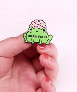 Alternative view of Brain Frog 'Memory Loss' Enamel Pin
