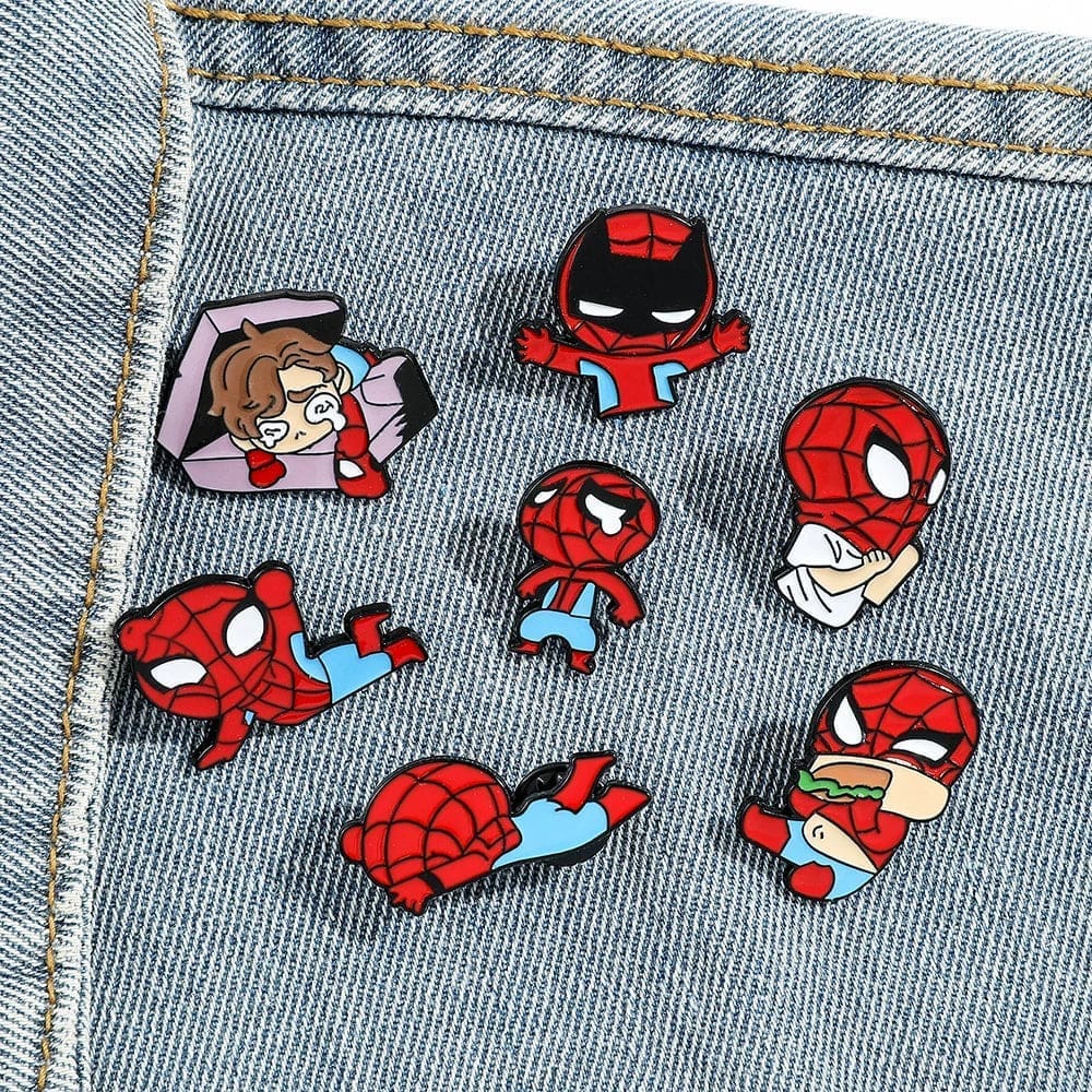 Spider-Man 'Batman Mask' Enamel Pin - Image 3