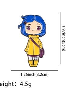 Alternative view of Coraline 'Brave Girl' Enamel Pin